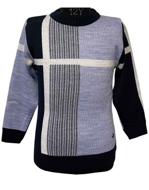 Boys Sweater stripe Design Navy